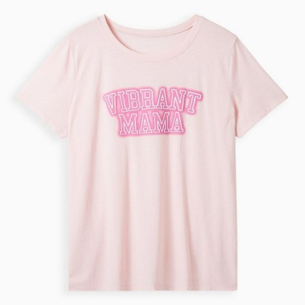 TORRID Vibrant Mama Pink Jersey Knit Vintage Style Tee 4XL